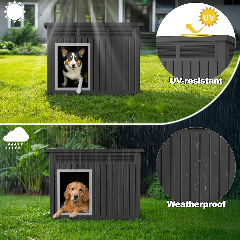 ドッグハウス ライフタイム デラックス ドッグハウス 中型犬 大型犬 屋根開閉